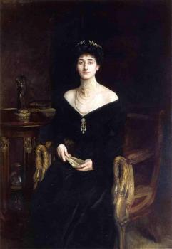 Portrait of Mrs Ernest G Raphael, nee Florence Cecilia Sassoon